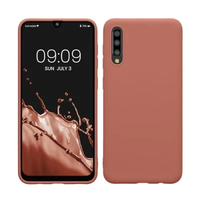 Afbeelding van kwmobile telefoonhoesje geschikt voor Samsung Galaxy A50 Hoesje smartphone Back cover in winter roze