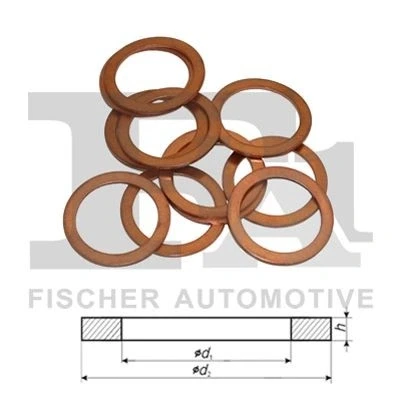 Afbeelding van Afdichtring FA1 736.520.010, voor o.a. BMW, Audi, VW, SUZUKI, KIA, FORD, SKODA, SEAT, HYUNDAI
