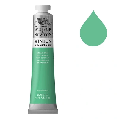 Image de Winsor &amp; Newton Winton peinture à l&#039;huile (200 ml) 241 vert émeraude