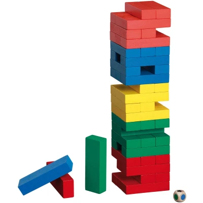 Afbeelding van Vallende Toren (Jenga): Kleur (NL/EN/FR/DE)