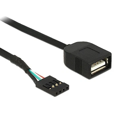 Image de Delock Câble interne USB embase 2.0 à 4 broches (F) pour 40 cm noir