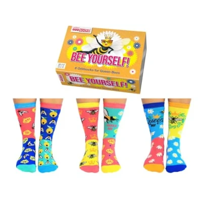 Afbeelding van United Odd Socks 6 Dames Sokken Bee Yourself
