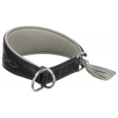 Afbeelding van Trixie Active Comfort Anti trek Windhondenhalsband Zwart/grijs S