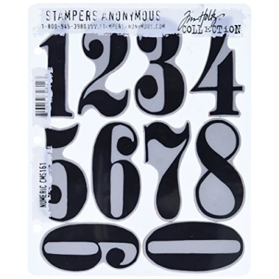 Afbeelding van Tim Holtz Cling Stamps 7&quot;X8.5&quot; Digitaal