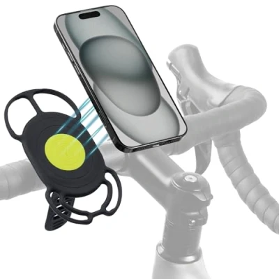 Afbeelding van Bone Bike Tie 4 Magnetische telefoonhouder voor op de fiets, compatibel met Magsafe en fitness mobiele telefoonhouder, veilige betrouwbare houder fietsen activiteiten