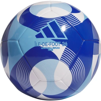 Afbeelding van adidas Performance ÎLEDEFOOT 24 CLUB BALL Voetbal, Maat: 4, White/clear sky/team royal blue