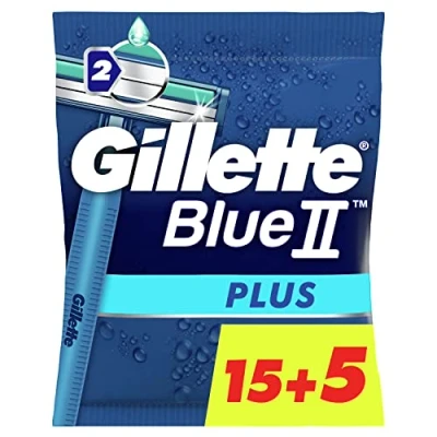 Afbeelding van Gillette Blue II Plus Wegwerpmesjes 20 Stuks