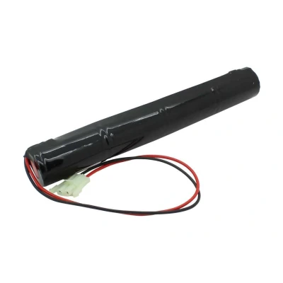 Afbeelding van Noodverlichting batterij NiCd 4.8V 4500mAh L1x4 Mono D met 300mm kabel aan een zijde vervangt Liteplan 4/CD45/S/AS