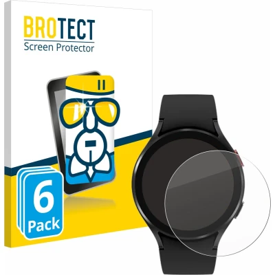 Afbeelding van BROTECT Screenprotector voor Samsung Galaxy Watch 4 (44mm) Folie Beschermfolie Beschermglas transparant (6 Stuks)