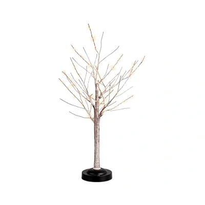 Afbeelding van Sfeervolle decorboom met 60 warm witte LEDs en timer 55 cm hoog