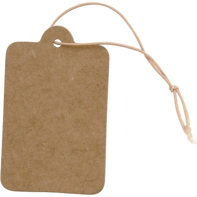 Afbeelding van Creativ Company Labels Lichtbruin 25x40mm, 100st.