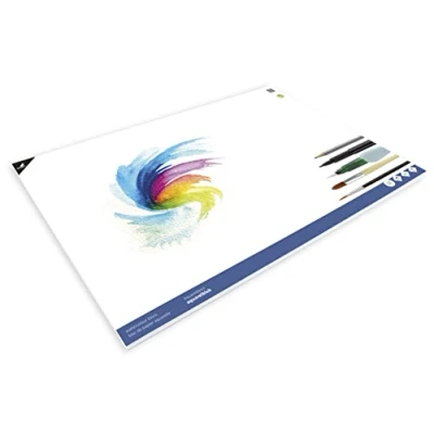 Afbeelding van Aquarelpapier Kangaro blok A2 300 grams 12 vel roomwit, 3 zijden verlijmd