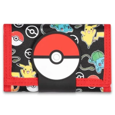 Afbeelding van Pokemon Siliconen portemonnee cadeau voor jongens en meisjes muntvak met ritssluiting duurzaam stijlvol, Rood, informeel