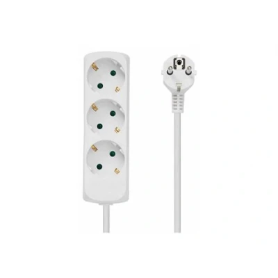 Afbeelding van Microconnect GRU003W 3AC uitgang(en) 1.8m Wit power uitbreiding