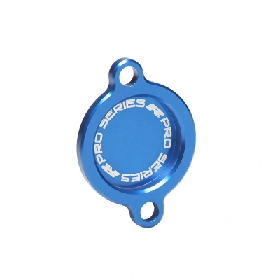 Afbeelding van RFX Oliefilter Deksel Blauw Husqvarna FC250 FC350 FC450 FE250 FE350 FE450 2014 2023