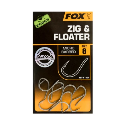 Image de Fox Arma Point Zig &amp; Floater Micro Barbed (10 pcs) Maat : size 8