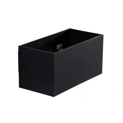 Afbeelding van Wandlamp Euluna, hoekig, zwart