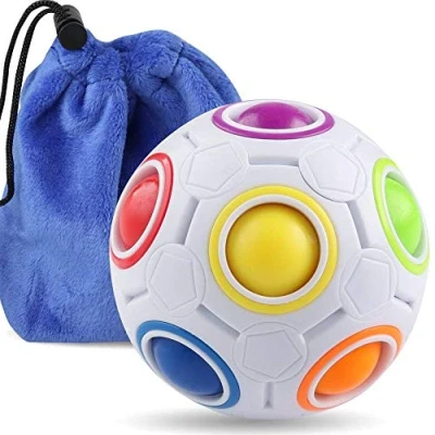 Afbeelding van Coogam Magische regenboogbal, 3D, anti stress, fidget, puzzel, voor kinderen en volwassenen