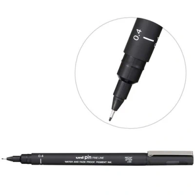 Image de Fineliner Uni Ball Pin 0,4mm noir
