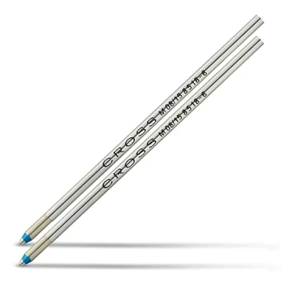 Afbeelding van Cross Navulverpakking 8518 6 balpen, geschikt voor alle intrekbare medium punt, blauwe inkt, 2 stuks