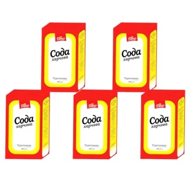 Afbeelding van 5 blikjes sodapoeder (5 x 300 g) natriumbicarbonaat