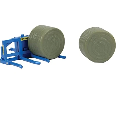 Image de Britains Fleming Élévateur de balle 1:32, accessoire tracteur, compatible avec les tracteurs à l&#039;échelle animaux la ferme et jouets, convient aux collectionneurs enfants partir