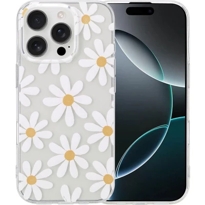 Afbeelding van imoshion hoesje Geschikt voor iPhone 16 Pro Design verpakking Daisy Flower