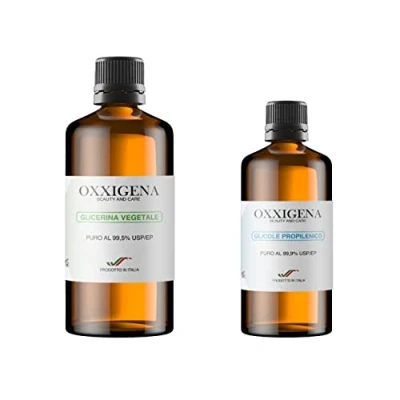 Afbeelding van Oxxigena Neutrale basisset 750 ml, met zuivere vloeibare plantaardige glycerine ≥ 99,5% (500 ml) + zuiver vloeibaar propyleenglycol (250 ml), 70 VG/30 PG, 100% Made in Italy, farmaceutische