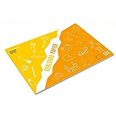 Afbeelding van Kangaro knutselblok A4 gekleurd papier 36 vel assorti kleuren K 5918106