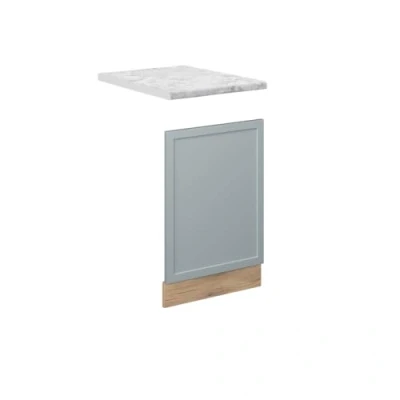 Afbeelding van Vicco Fame Line frontpaneel lichtblauw/grijs 45 cm AP marmer