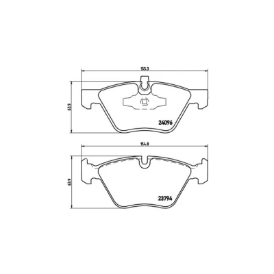 Afbeelding van MAGNETI MARELLI 363700406040 Remblokkenset Geschikt voor slijtage waarschuwingscontact BMW: 1 Hatchback, 3 Saloon, Touring