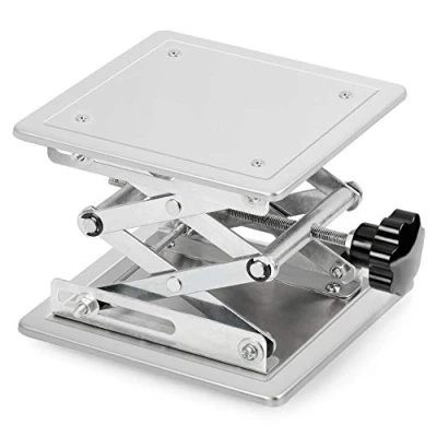Afbeelding van Stonylab Heftafel voor laboratorium, heftafel, laboratoriumplatform van roestvrij staal, 200 x mm, hefhoogte uittrekbaar 85 tot 280 steungewicht 15 kg