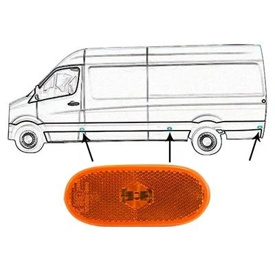 Afbeelding van Van WEZEL 5862917 Parkeerlicht MERCEDES BENZ: Sprinter 3.5 T Van, VOLKSWAGEN: Crafter 30 50