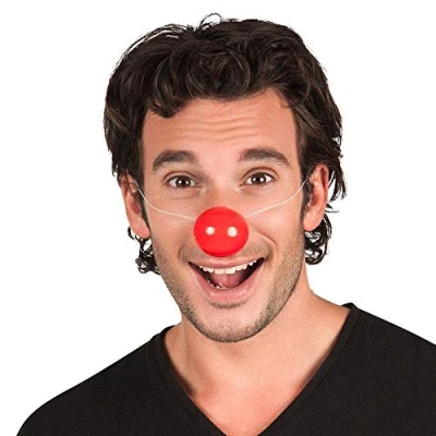 Image de Sachet de 6 nez clown enfant/adulte avec elastique