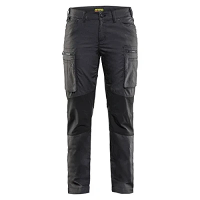 Afbeelding van Blaklader Service Werkbroek Dames stretch 7159 1146 Vrouwen Donkergrijs/Zwart 40
