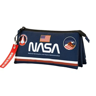 Afbeelding van Nasa Infinity Drievoudig Fan etui, Blauw, 23 x 11 cm, Talla única, drievoudige ventilator Infinity, etui