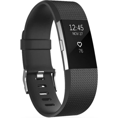 Afbeelding van iMoshion bandje Geschikt voor Fitbit Charge 2 Siliconen Zwart
