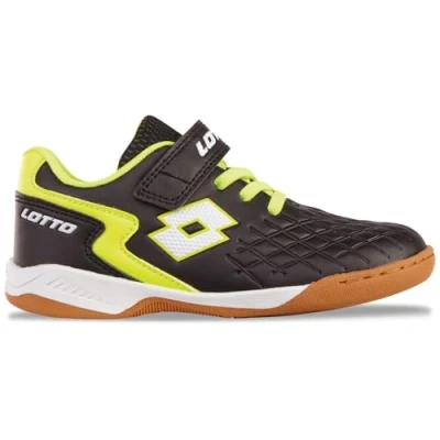 Image de Lotto Baskets Dasher K unisexes pour enfant, Noir/jaune, 35 EU