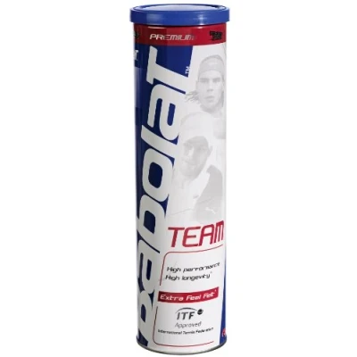 Image de Balles de tennis Babolat Team high longevity Blanc Taille : UNI rèf 14105