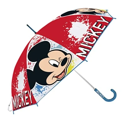 Afbeelding van Paraplu Mickey Mouse Happy smiles Rood Blauw (Ø 80 cm)