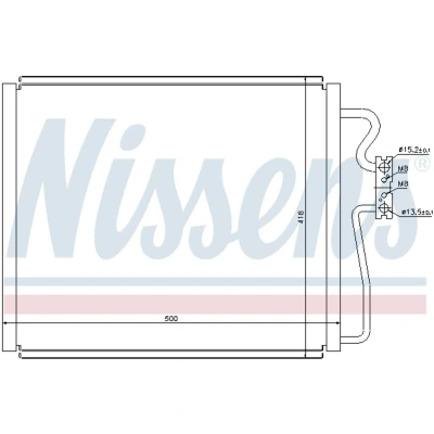 Afbeelding van Nissens Airco condensor 94528