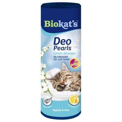 Afbeelding van Biokat&#039;s Deo Pearls Cottom Blossom Kattenbakreinigingsmiddelen 700 g