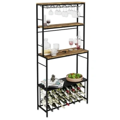 Afbeelding van Lenmar LOFT Serie Metalen wijnrek voor flessen, 5 30 wijn, kelderrek, planken, flessenrek, robuuste wijnopslag (LOFT 2 20S, 20 flessen) 21)