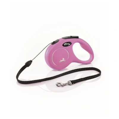 Afbeelding van Flexi Rollijn Classic Cord Roze MAAT S 5 MTR Voor honden tot 12 kg