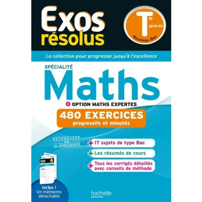 Image de Exos résolus spécialité Maths + Option expertes Tle