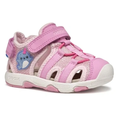 Afbeelding van Geox Outdoorsandalen voor kinderen, Maat: 26, Dark pink Textiel/ synthetisch