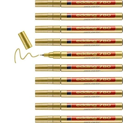 Afbeelding van Viltstift edding 780 lakmarker rond 0.8mm goud