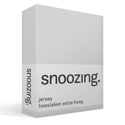 Afbeelding van Snoozing Jersey Hoeslaken Extra Hoog 100% gebreide katoen 70x200 cm Grijs