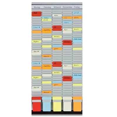Afbeelding van Franken PV SET2 Bureau organizer met T kaarten en koppen in het Duits, 35 stuks, 31,5 x 78 cm