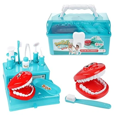 Afbeelding van Toi Toys Tandartskoffer Met Accessoires 10 Delig